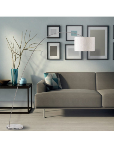 LAMPADA DA TERRA BOW BIANCO