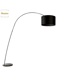 LAMPADA DA TERRA BOW NERO