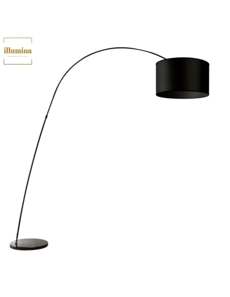 LAMPADA DA TERRA BOW NERO