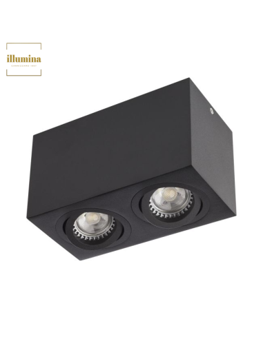 PLAFONIERA BX02 NERO
