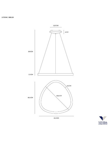 SOSPENSIONE LIFERING-P 61 BRONZO 48W