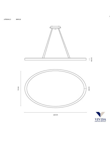 SOSPENSIONE LIFERING-O 120 SABBIA 80W