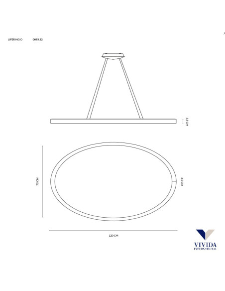 SOSPENSIONE LIFERING-O 120 SABBIA 80W