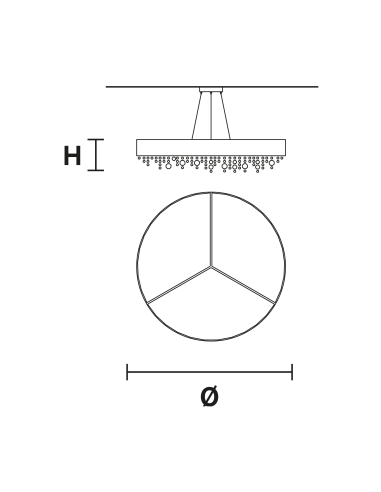 SOSPENSIONE OLA' S90 BRONZO V83 E SMOKY