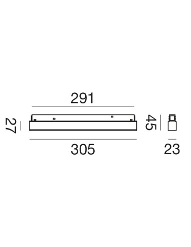 MODULO LED PER BINARIO GFA1270ND 4000K NERO
