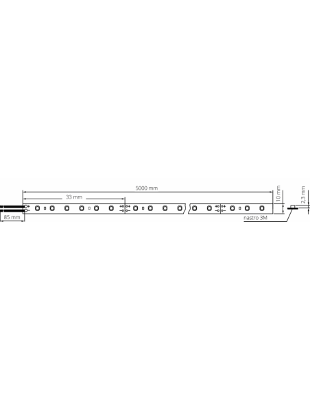 STRIP LED SL180 IP65 4000K 14,4W/MT