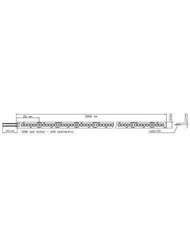 STRIP LED SL200 IP54 4000K 20W/MT