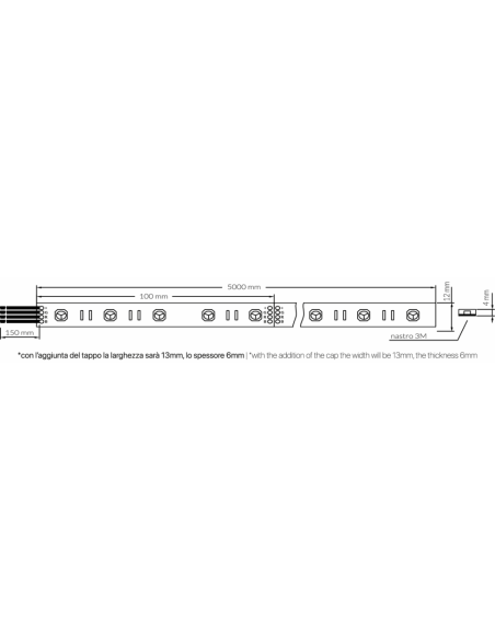 STRIP LED RGB IP68 14,4W/MT