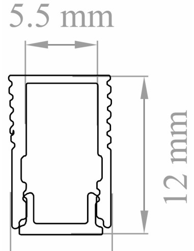 PROFILO SUPERFICIE 5MM