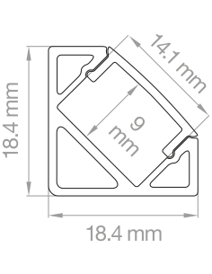 PROFILO ANGOLARE MT. 2 BIANCO 2