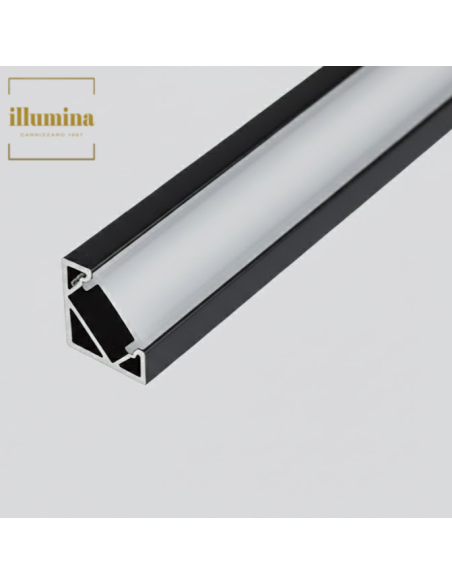 PROFILO ANGOLARE MT. 2 NERO