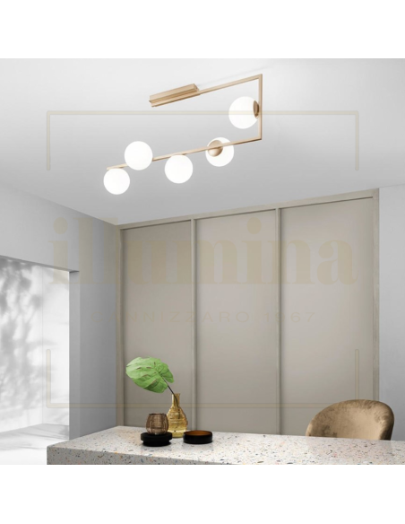 PLAFONIERA MONILE ORO