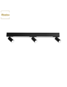PLAFONIERA ORIENTED NERO LED 3XGU10 + 2X8W LED