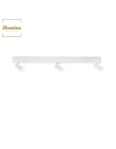 PLAFONIERA ORIENTED BIANCO LED 3XGU10 + 2X8W LED