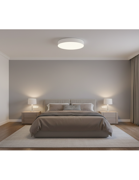 PLAFONIERA MOON 41CM BIANCO