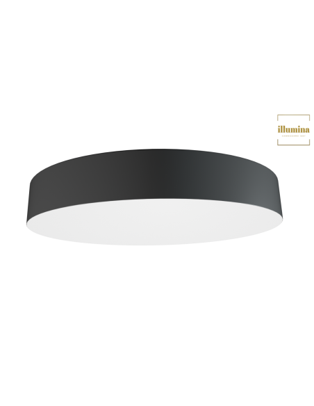 PLAFONIERA MOON 41CM NERO