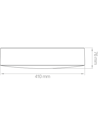 PLAFONIERA MOON 41CM NERO