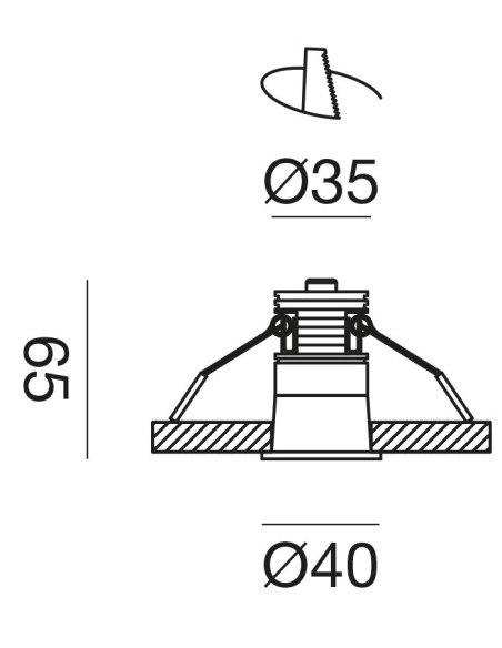FARETTO LED DA INCASSO GFA1110C