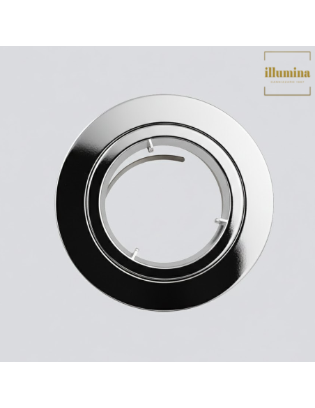 FARETTO INCASSO GU10 DIK FIX 230V CROMO