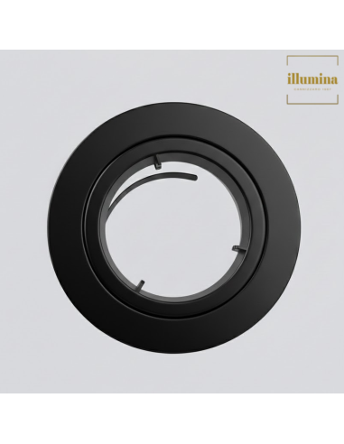 FARETTO INCASSO GU10 DIK FIX 230V NERO