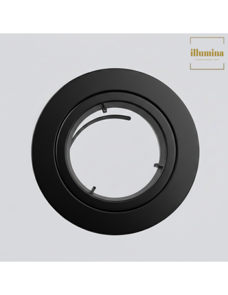 FARETTO INCASSO GU10 DIK FIX 230V NERO