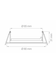 FARETTO INCASSO GU10 DIK FIX 230V ORO LUCIDO 2