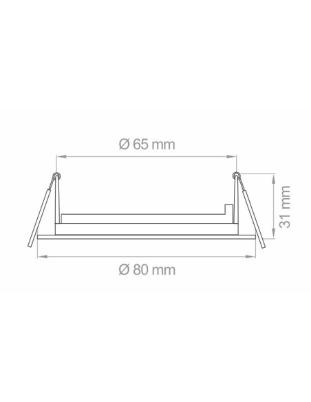 FARETTO INCASSO GU10 DIK FIX 230V ORO LUCIDO