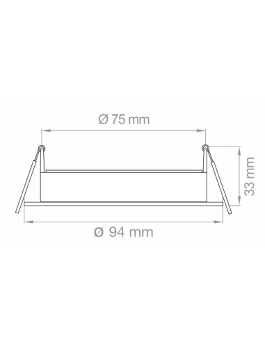 FARETTO INCASSO ORIENTABILE GU10 DIK FIX 230V INOX