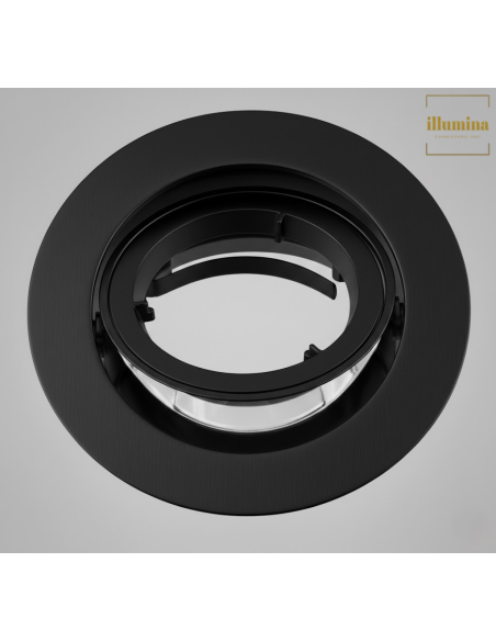 FARETTO INCASSO ORIENTABILE GU10 DIK FIX 230V NERO