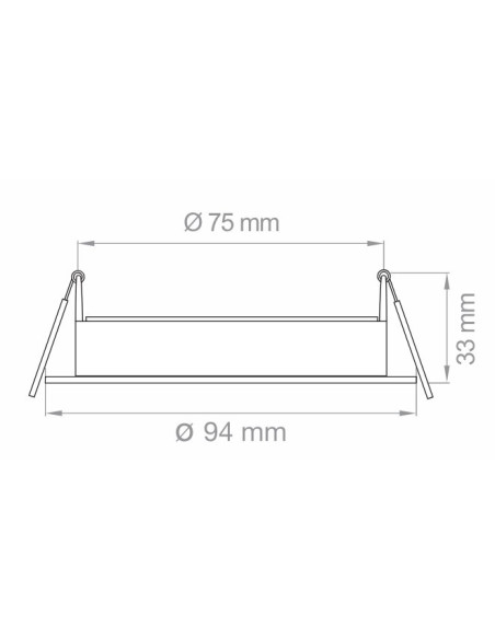 FARETTO INCASSO ORIENTABILE GU10 DIK FIX 230V NERO