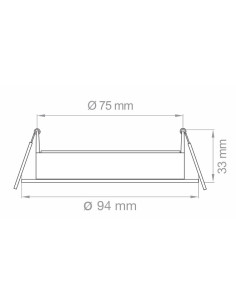 FARETTO INCASSO ORIENTABILE GU10 ORO 2