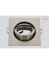 FARETTO INCASSO GU10 QUADRATO ORIENTABILE INOX