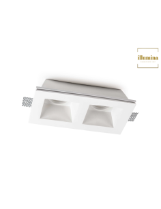 FARETTO IN GESSO DOPPIO QUADRATO