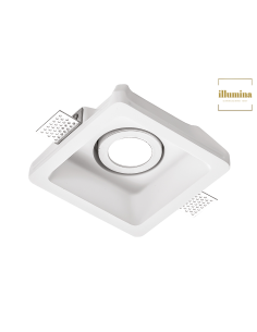 FARETTO IN GESSO ORIENTABILE QUADRATO