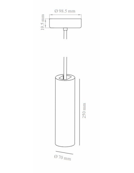 FARETTO IN GESSO SOSPENSIONE TONDO