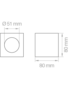 FARETTO IN GESSO SUPERFICIE QUADRATO 2