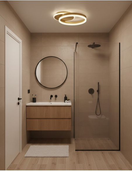 APPLIQUE/PLAFONIERA TARA ORO 28W