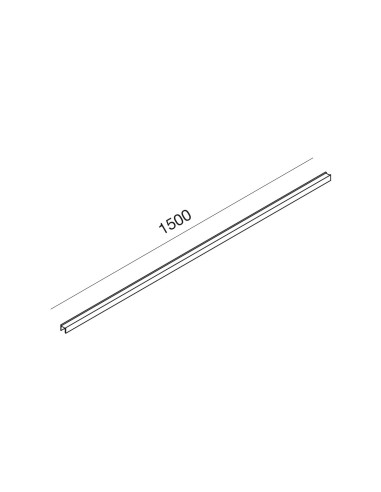BINARIO MAGNETICO DECORATIVO CHAMPAGNE 1,50MT