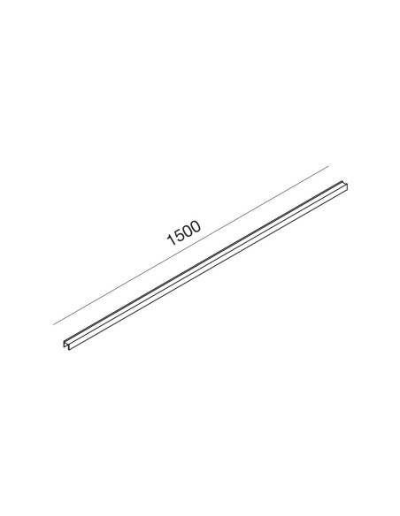 BINARIO MAGNETICO DECORATIVO CHAMPAGNE 1,50MT