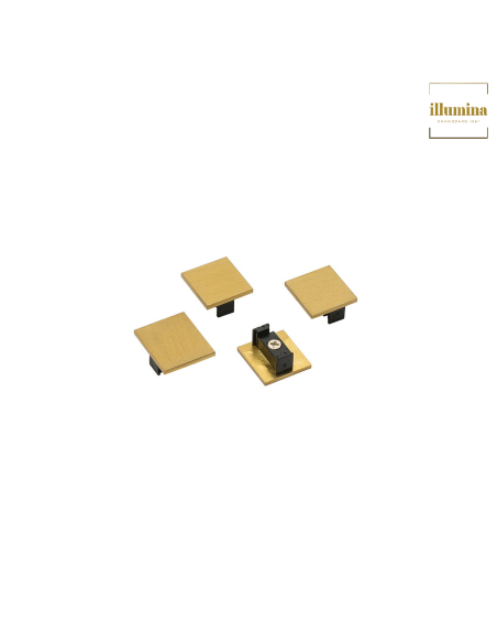 TESTATE TERMINALI PER BINARIO DECORATIVO ORO