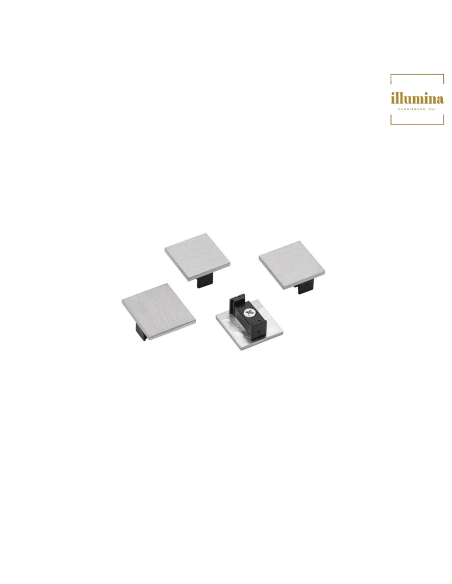 TESTATE TERMINALI PER BINARIO DECORATIVO NICKEL