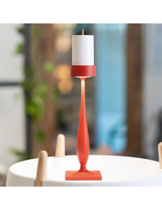 LAMPADA DA TAVOLO PERPETUA BAROCCO ROSSO 2