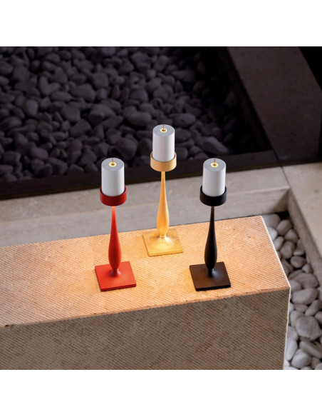 LAMPADA DA TAVOLO PERPETUA BAROCCO FOGLIA ORO