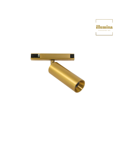 SPOT ORIENTABILE 8W PER BINARIO DECORATIVO ORO