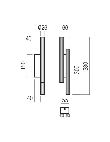 APPLIQUE NIKOS ORO 2X4W