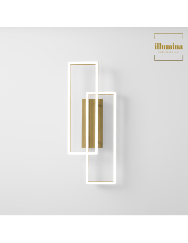 APPLIQUE/PLAFONIERA DYANA A ORO SPAZZOLATO