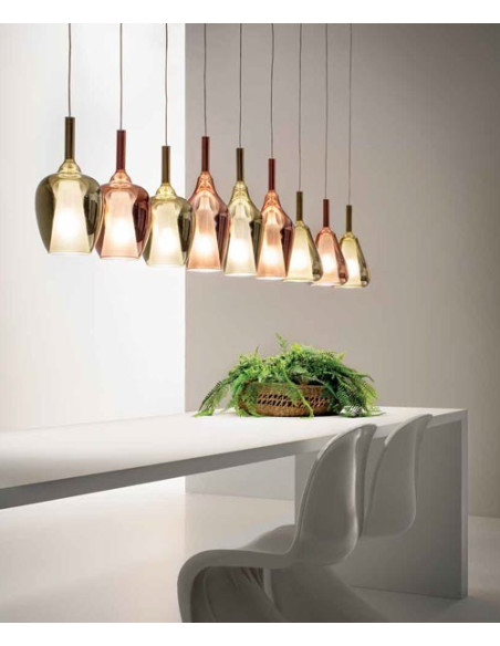 SOSPENSIONE OFELIA S/12 MINI RAME SPECCHIATO