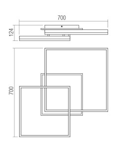 PLAFONIERA SAMI ORO OPACO 80W 2