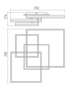 PLAFONIERA SAMI ORO OPACO 120W 2