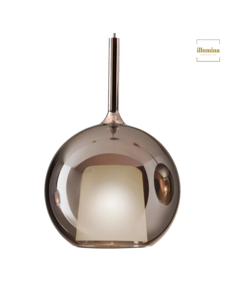 SOSPENSIONE GLO LARGE BRONZO SPECCHIATO
